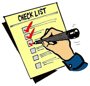 test check list