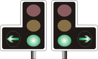 Traffic light arrows