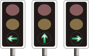 Traffic light arrows