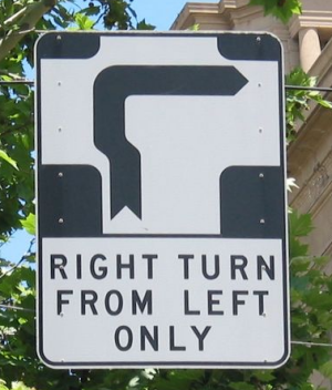 Confusing sign