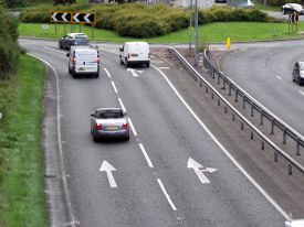 Lane markings