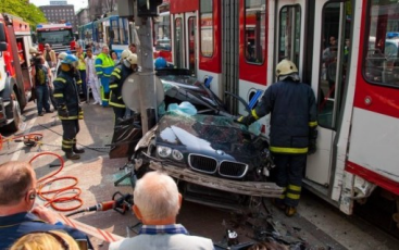 Tram crash